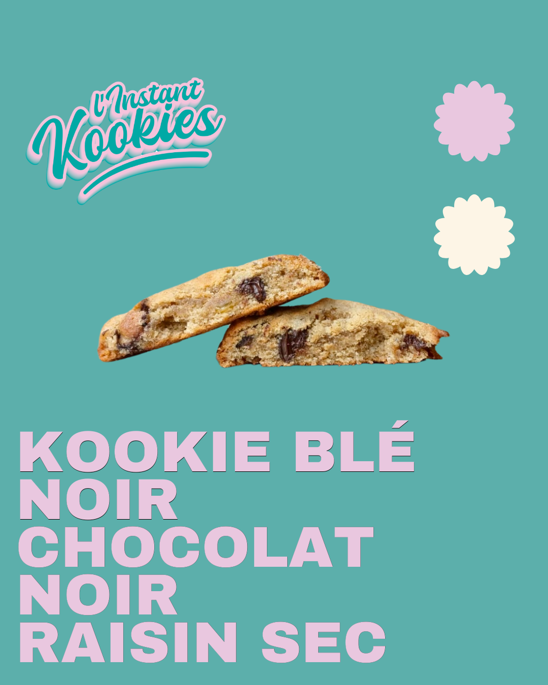 Cookie Blé Noir Raisin Sec Chocolat Noir