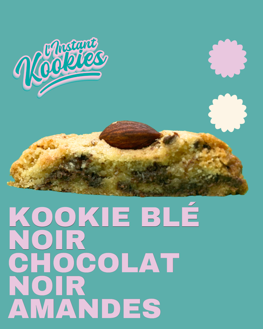Cookie Blé noir Chocolat Noir Amande