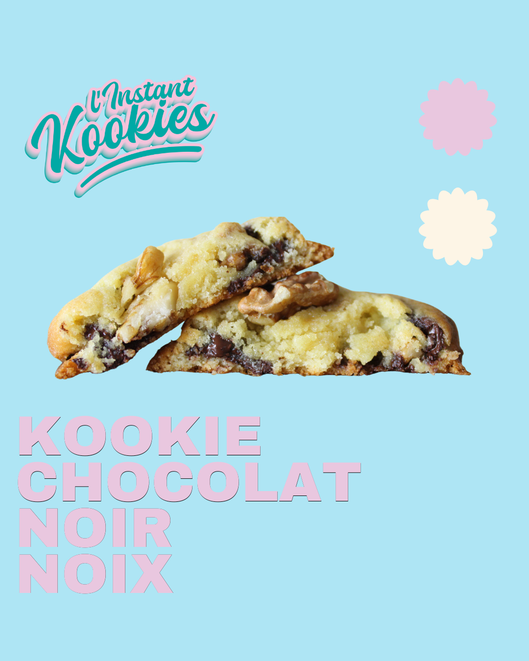 Cookie Chocolat Noir Noix