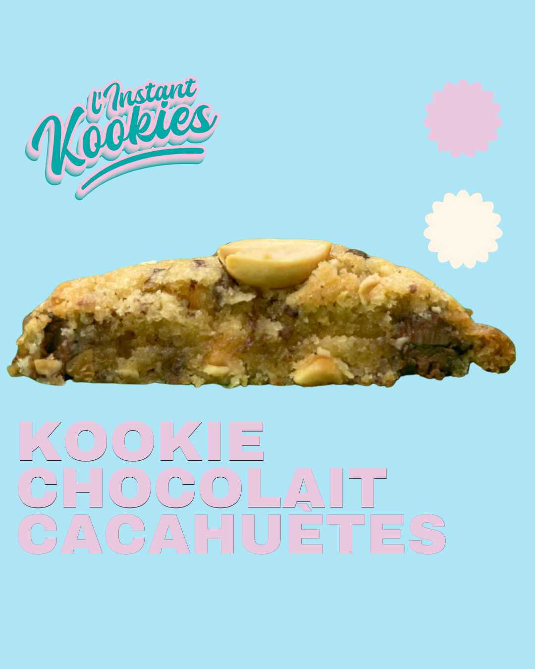 Cookie Chocolat Lait Cacahuètes